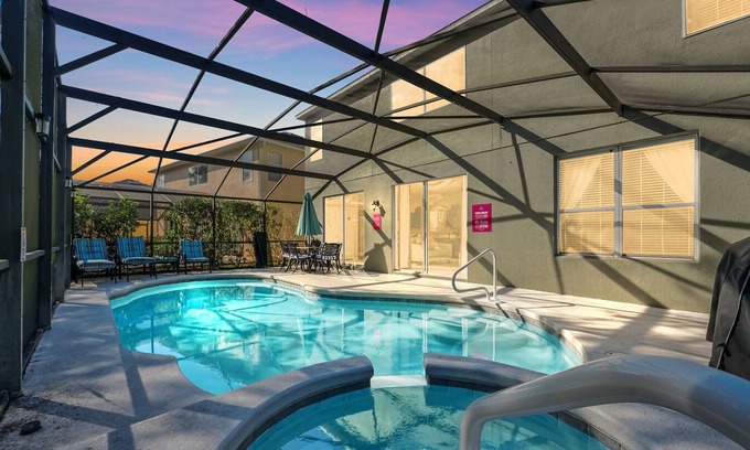 West Kissimmee Villa | Last Minute Disney Getaway! Private Pool, Hot Tub & Game Room. Book Now! #119369