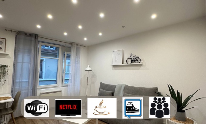 Mulhouse Apartamento | * Le 02 * Très Beau T3 tout confort, neuf, Mulhouse centre