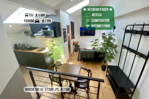 Agen Apartamento | Le Bistrot - Au Coeur d'Agen - Self Checkin - Wifi - Netflix - Smart TV - Luqs fr