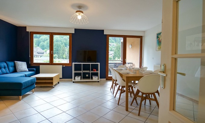 Sevrier Condominio | Le Bleu du Lac - 150m from the lake - terrace & parking in Sevrier