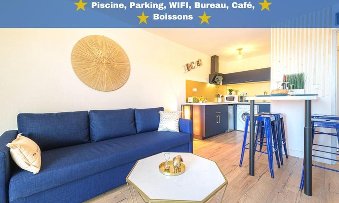 Villemur-sur-Tarn Apartamento | Le Bleu Nuit Piscine Parking Netflix Café
