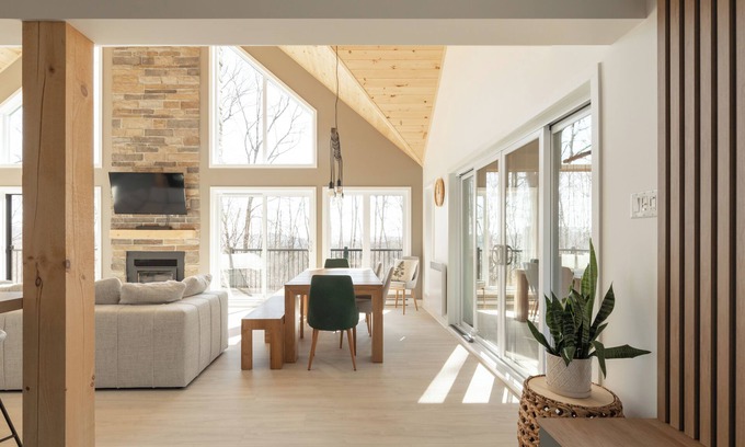 Morin Heights Chalet De Esquí | Le Bohème, Chalet Avec spa