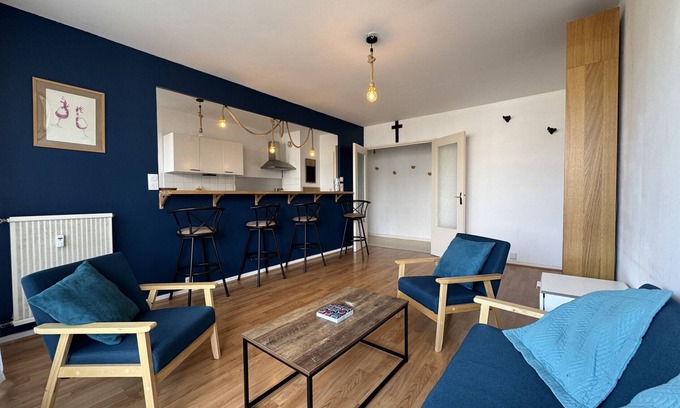 Le Mans Apartamento | Le Bollée - 6pers - balcony - Rêve au Mans