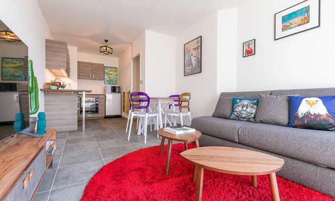 Parc-Chevreul Apartamento | Le Carrousel - Bel appartement avec terrasse et parking- SR Loc