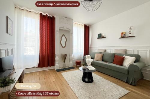 Pagny-sur-Morselle Apartamento | Le Charmant, 2 chambres, Parking