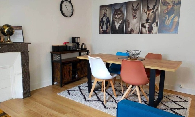 Miroir - Batignolles Apartamento | "Le Ciel de Leboindre" 2bed station & center Free Park
