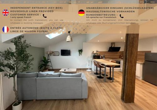Sarrebourg Apartamento | LE CONFORTABLE Sarrebourg Wifi Parking 4 personnes Proche Gare