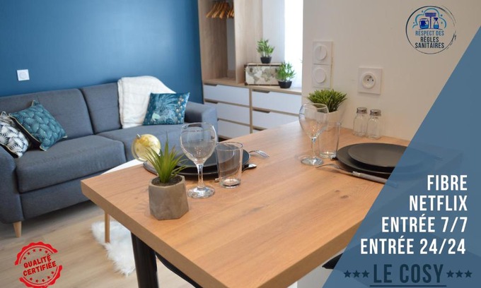 Fontaine Apartamento | Le COSY Proche du centre ville de Grenoble