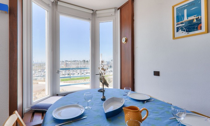 Arzon Apartamento | Vista del puerto de Crouesty, piso para 5