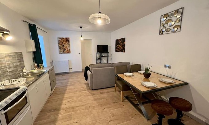 Bourgoin-Jallieu Apartamento | Le Dauphin - Appartement chaleureux proche Gare de Bourgoin