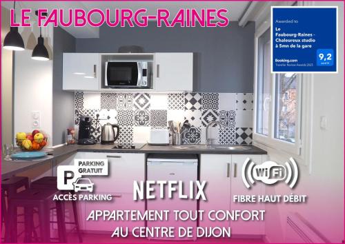 Faubourg-Raines Apartamento | Le Faubourg-Raines - Chaleureux studio à 5mn de la gare
