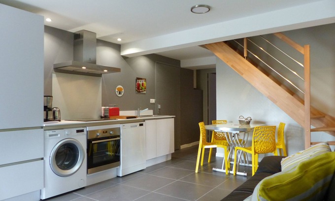 Mont-Dol Cabaña | Le Fournil-Gîte-Apartamento-Baño con bañera