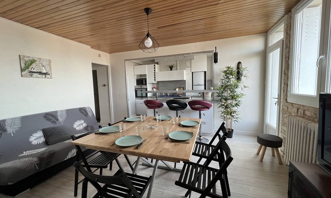 Minimes - Barriere de Paris Apartamento | Le Gemini, 6p - Wifi/Métro/Vue - proche Airbus
