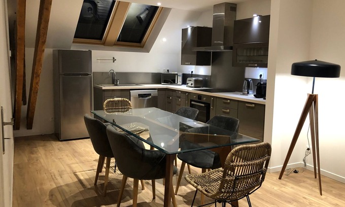 Chateauroux Apartamento | Les Marins T3 - Apt cosy et climatisé