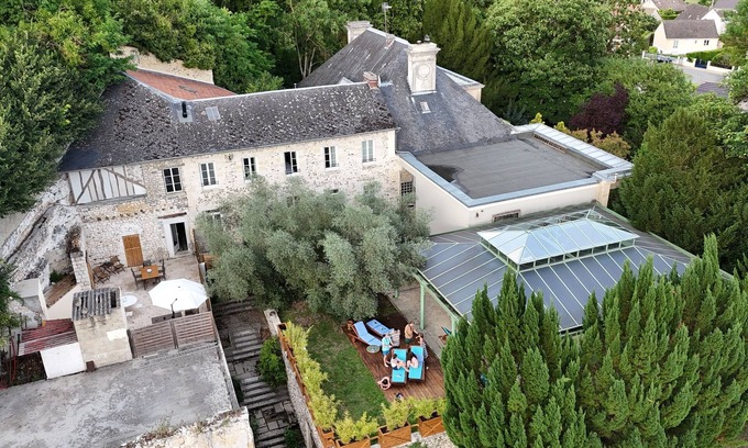 Sainte-Genevieve-les-Gasny Casa | Le Joli Logis du Château-Havre de Paix-3Ha 3Mn from Giverny-Pool-Spa-Fitness