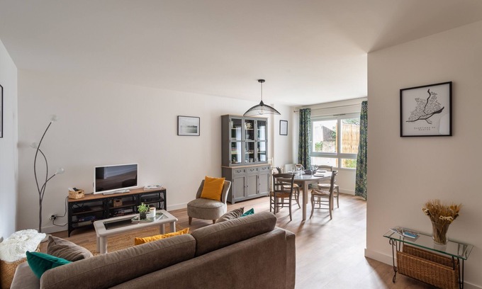 Salorges - Sainte-Anne Apartamento | Le Jardin d'Ulysse - 2 chambres