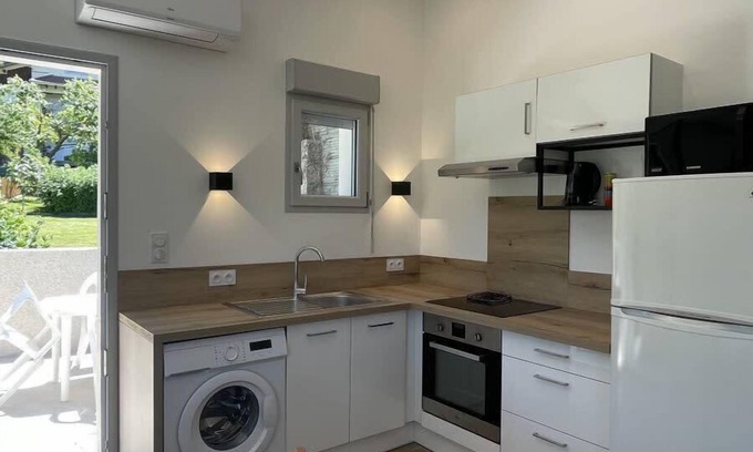Charavines Apartamento | LE LAC BLEU Appt / terraza / playa privada lago