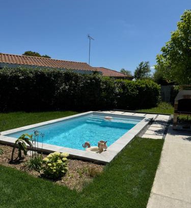 Biscarrosse Casa | Le Lodge de l'océan - Maison familiale en bois neuve - Piscine chauffée
