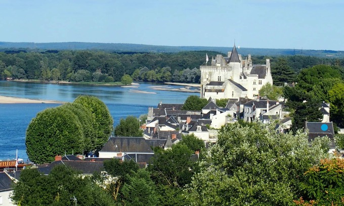 Montsoreau Casa | Le Logis des Abbesses - Un jardín colgante en el Loira.