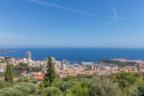 Beausoleil Apartamento | Le Mas d'Angeline - Vue mer jardin commun parking voiture obligatoire 10min voiture Monaco route étroite pente raide croisement limité voir photos - Sea view shared garden parking car mandatory 10min car Monaco narrow steep road limited passing see photos