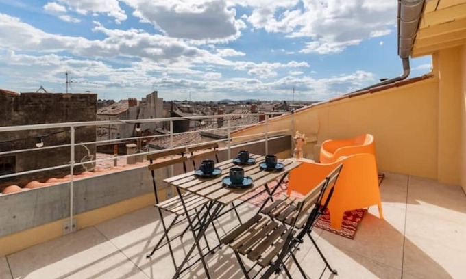 Gambetta Apartamento | Le Panorama ~ Rooftop & Air Conditioning