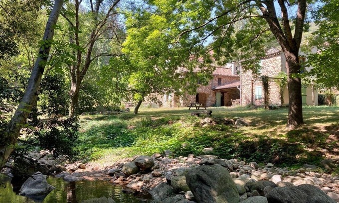 Saint-Vincent-d'Olargues Casa | Le Petit Moulin, tranquilo molino renovado