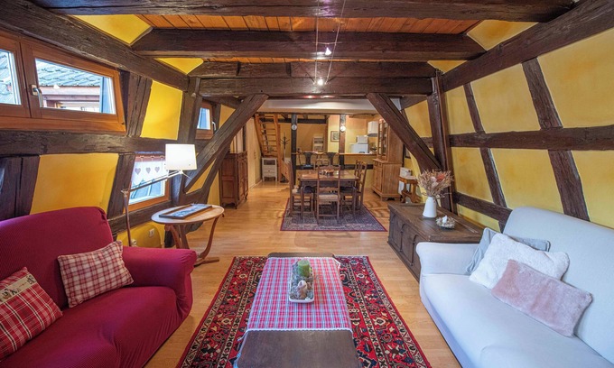 Riquewihr Apartamento | LE REPAIRE DES LUTINS Charming Duplex ( 6 persons ) quiet in Riquewihr
