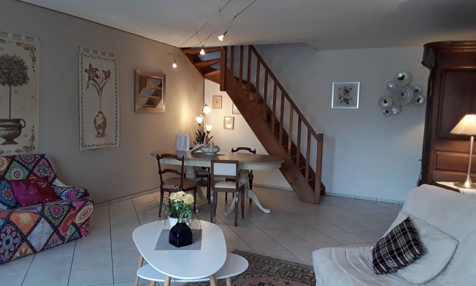 Tour-en-Sologne Casa | Le Repos-Dúplex-Baño Privado-Confortable-Vista al Jardín