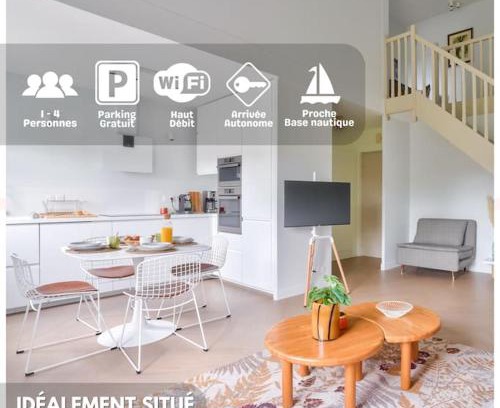 Cergy Apartamento | Le Riviera, Elégant Duplex