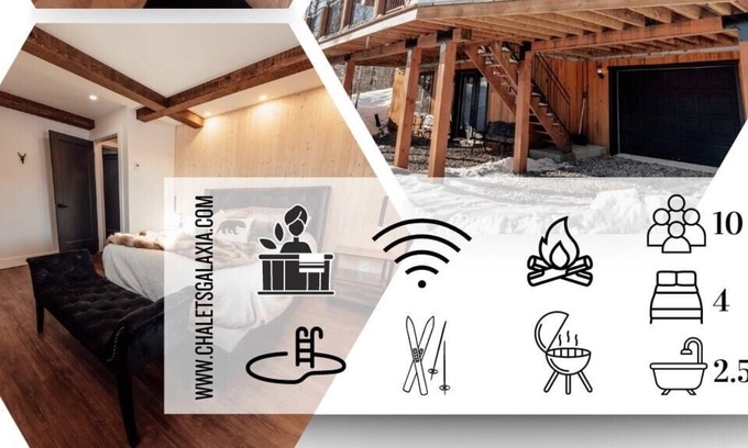 Saint Come Chalet De Esquí | Le St-Côme- Spa-Piscine- Billard - Ski Val St-Côme