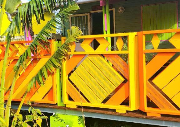 Piton Saint-Leu Chalet De Esquí | Le Ti Citron Vert - Baignoire à ciel ouvert et refuge coloré -
