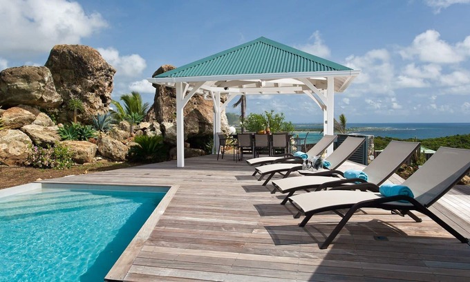 Oyster Pond Villa | Les Alizés, magnífica villa con impresionantes vistas.