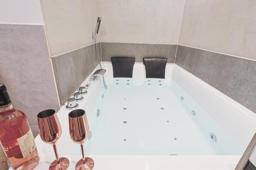 Villette - Maisons Neuves Apartamento | LES BULLES DE MONA - Alcove - Spa - Clim