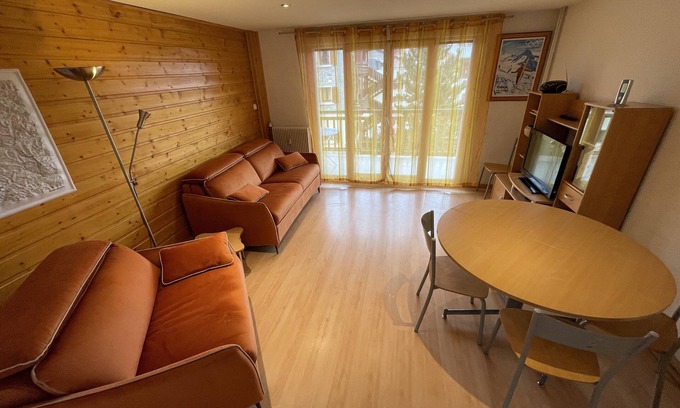 Les Deux Alpes Apartamento | Apartamento con terraza y vistas impresionantes a las Muzelle 6 personas
