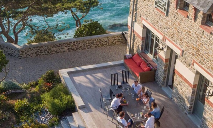 Granville Villa | Les roches Grises, lujosa villa frente al mar, SPA y jardín panorámico