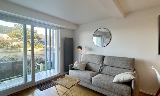 Le Crotoy Apartamento | Les Tamaris, Appartement en RDC Pour 3 Personnes Avec vue sur la Baie