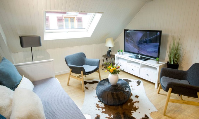 Kaysersberg-Vignoble Apartamento | Les Tournesols **, 2-bedroom 2-bathroom apartment in the historic heart of Kaysersberg