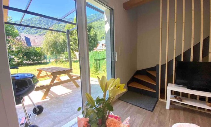 Saint-Mamet Chalet De Esquí | Les trois chalets - jardin terrasse 7 personnes - Saint Mamet Luchon