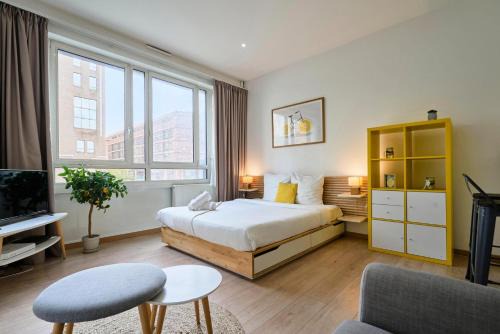Lille Centre Ville Apartamento | Lille gares studio avec parking sécurisé