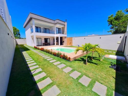 Nova Guarapari Casa | Linda Casa com Piscina Enseada Azul 3 Quartos