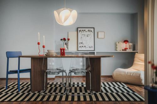 Burgeresch Apartamento | LINDEN Apartment für bis zu 6 Personen mit Parkplatz, Terrasse, 2 Bäder und Babybett