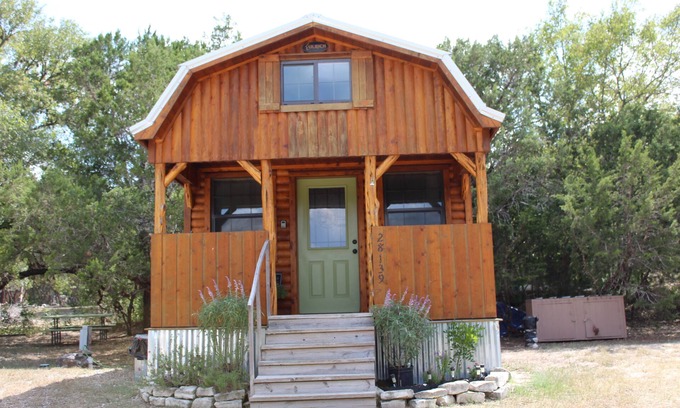 Concan Cabaña | Little Frio Cabin - Quaint Log Cabin, Tucked Amongst the Trees