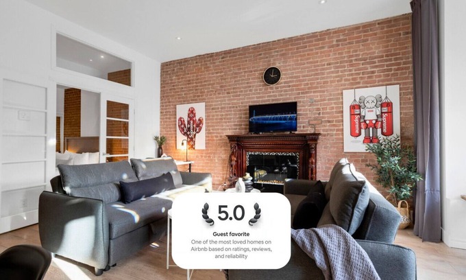 Downtown Montreal Apartamento | Liv MTL* 50% Off * Downtown 301 Peaceful 1BR Oasis | Relaxed Getaway + Spacious + Office + Pets Stay Free!