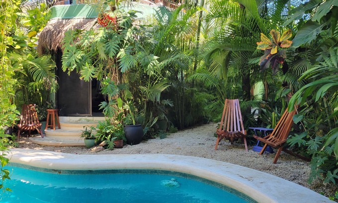 La Veleta Apartamento | Live surrounded by lush gardens safely in the hottest area of Tulum!
