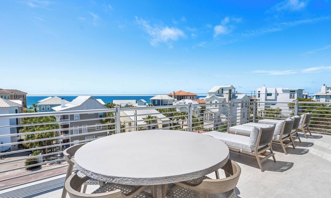 Seawalk Circle Casa | Loaded Designer Home with Gulf Views, One Minute to the Beach, Heated Private Po