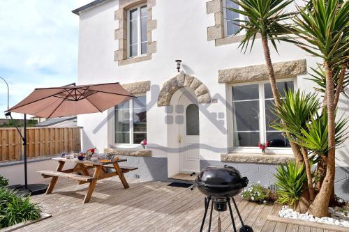 Treffiagat Casa | LocaLise - M5 - Maison de vacances sur le port de Lechiagat - terrasse entièrement close - Wifi inclus - Draps inclus - Animaux bienvenus