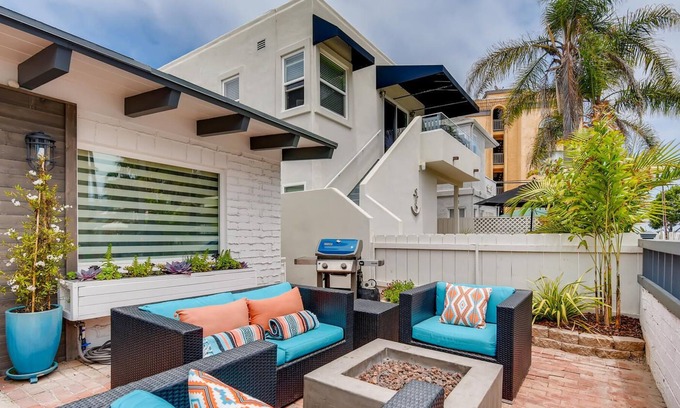 South Mission Beach Cabaña | 🏖️LOCATION 🏖️ | Pasos para la bahía y la playa | Patio privado | 🌟Reseñas | Parking +