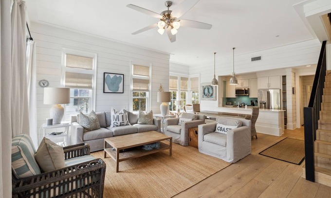 Beach District Casa | LOCATION, LOCATION, LOCATION! STEPS to WATERCOLOR Beach Club! Walk to Seaside,