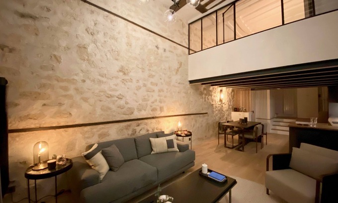 Enfants-Rouges Apartamento | Loft-Apartamento-Baño con ducha