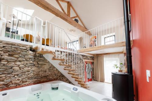 Monnieres Apartamento | Loft d'architecte jacuzzi, cinema et filet habitation